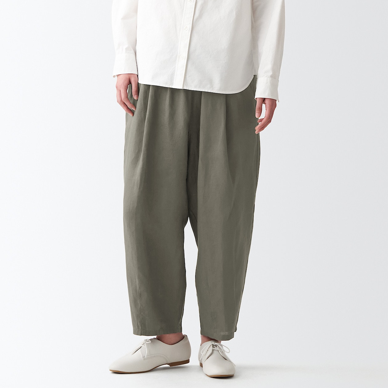 Shop French Linen Baloon Pants online | Muji Qatar