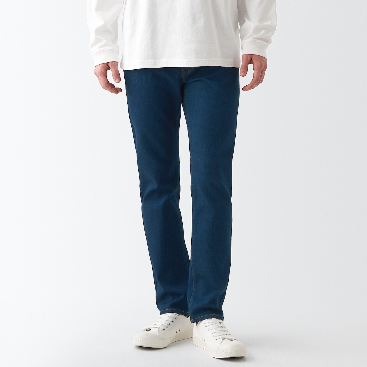 Denim regular fit pants inseam