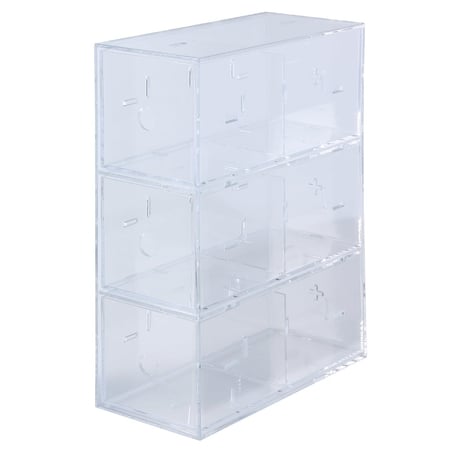 5/10X Mini Plastic Clear Square Storage Box for Collecting Small Items  4.3*4.3Cm