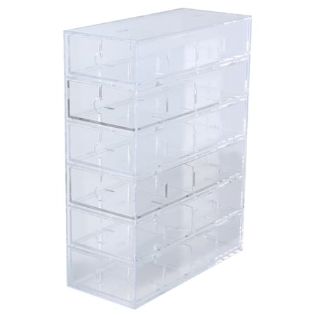 5/10X Mini Plastic Clear Square Storage Box for Collecting Small Items  4.3*4.3Cm